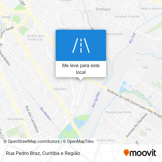 Rua Pedro Braz mapa