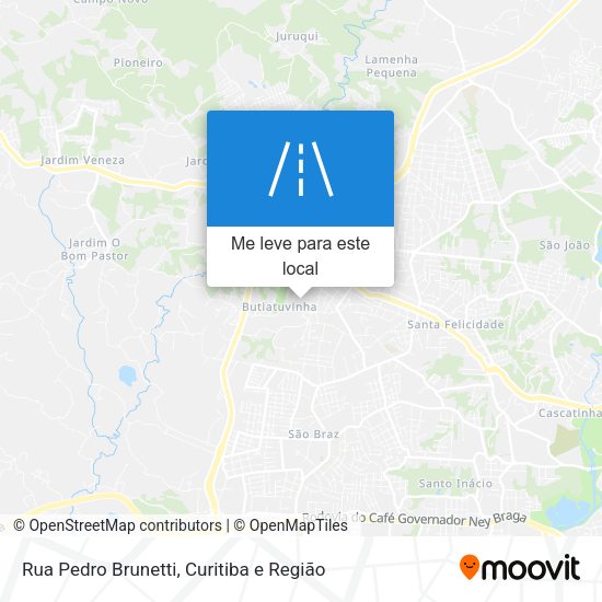 Rua Pedro Brunetti mapa