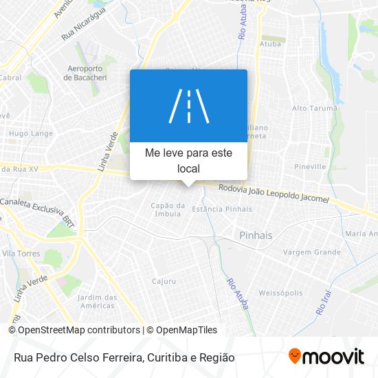 Rua Pedro Celso Ferreira mapa