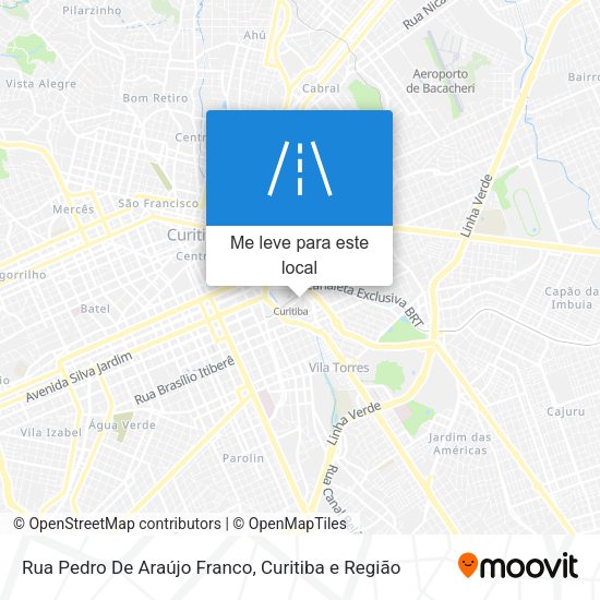 Rua Pedro De Araújo Franco mapa