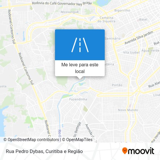 Rua Pedro Dybas mapa