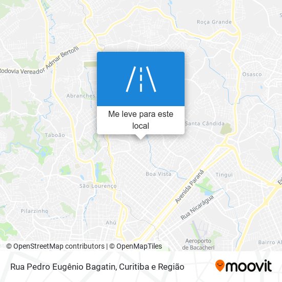 Rua Pedro Eugênio Bagatin mapa