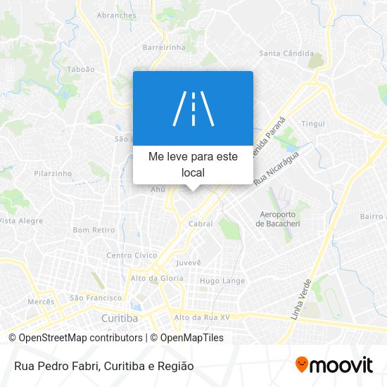Rua Pedro Fabri mapa