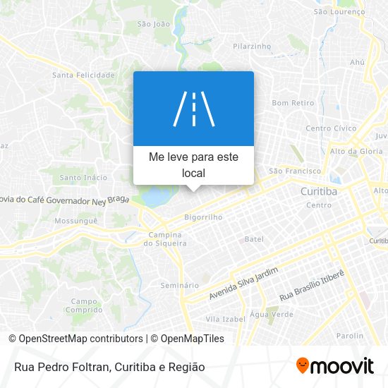 Rua Pedro Foltran mapa