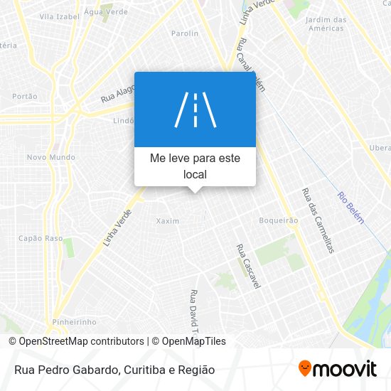 Rua Pedro Gabardo mapa