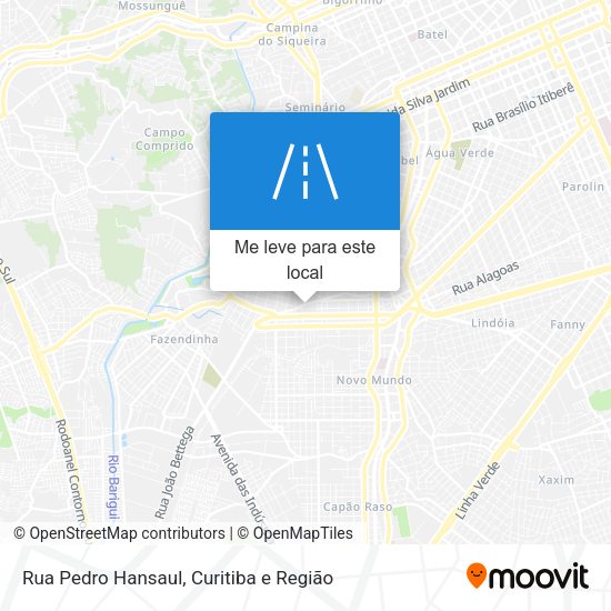 Rua Pedro Hansaul mapa
