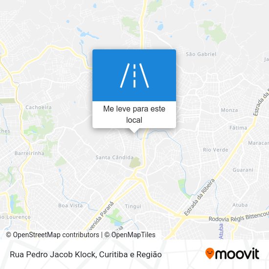 Rua Pedro Jacob Klock mapa