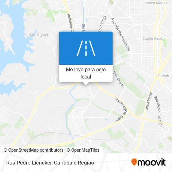 Rua Pedro Lieneker mapa