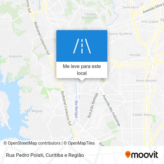 Rua Pedro Polati mapa