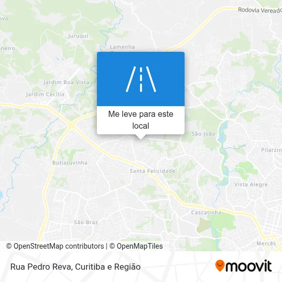 Rua Pedro Reva mapa