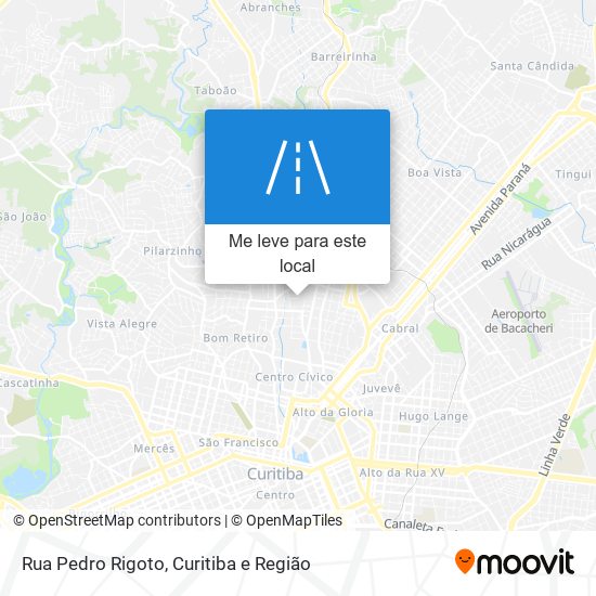 Rua Pedro Rigoto mapa