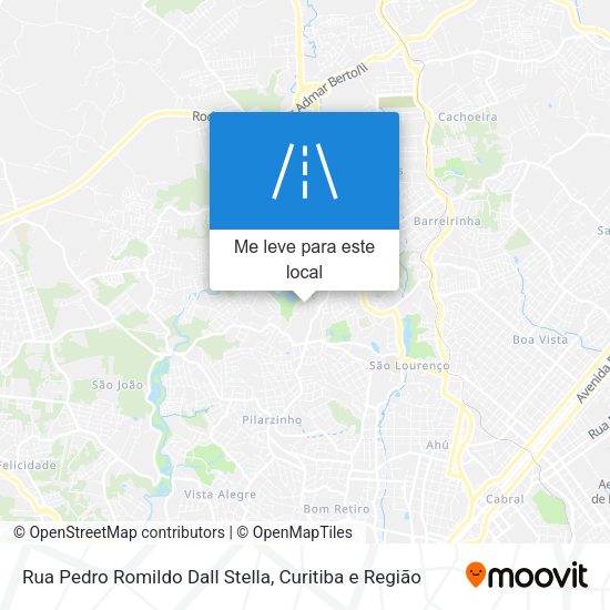 Rua Pedro Romildo Dall Stella mapa