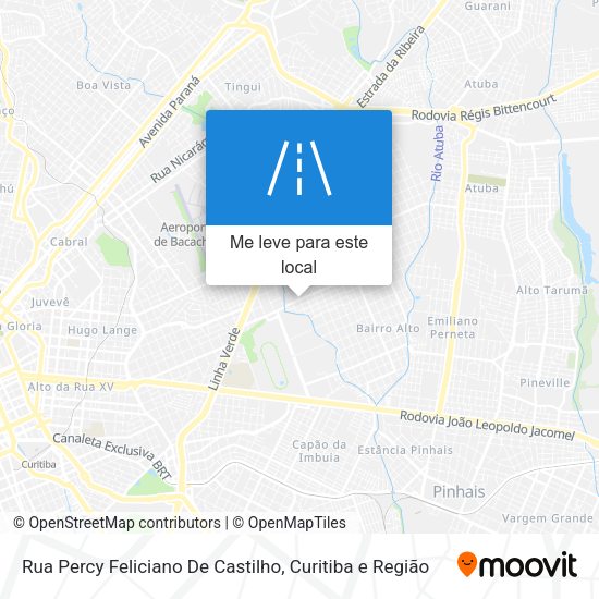 Rua Percy Feliciano De Castilho mapa