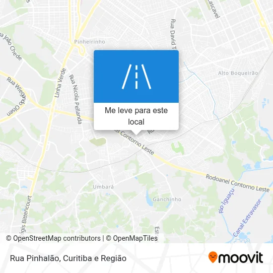 Rua Pinhalão mapa