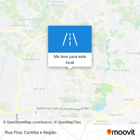 Rua Pisa mapa