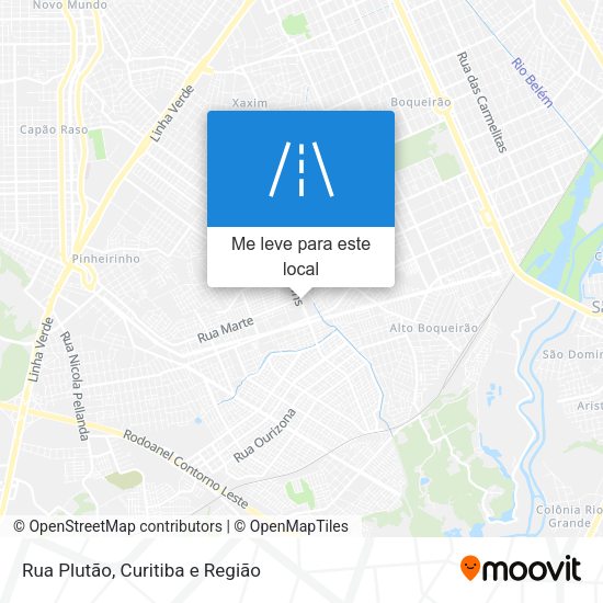 Rua Plutão mapa