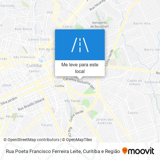 Rua Poeta Francisco Ferreira Leite mapa