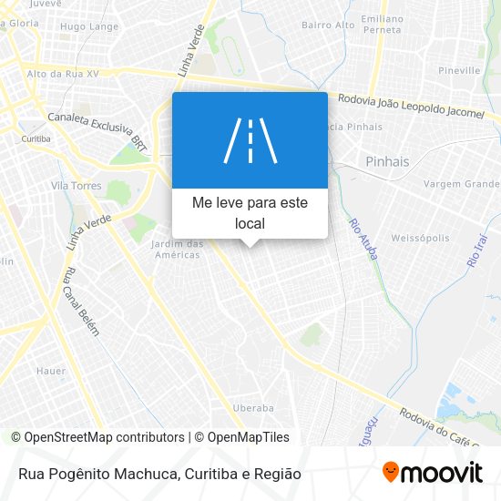 Rua Pogênito Machuca mapa