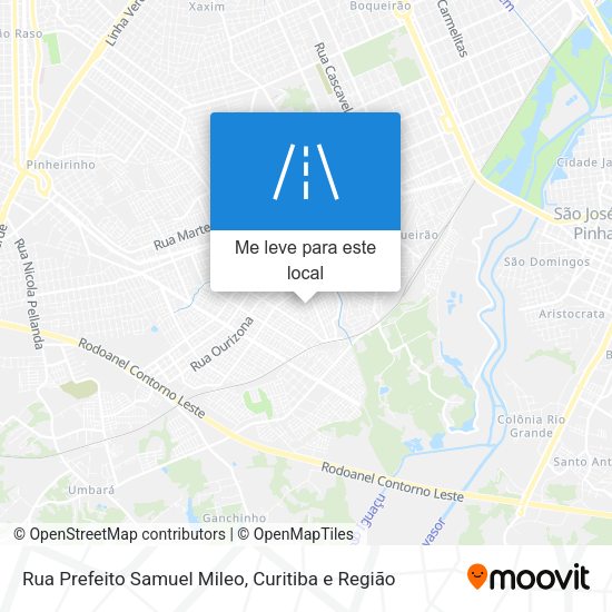 Rua Prefeito Samuel Mileo mapa