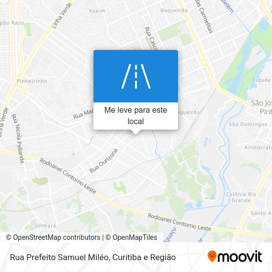 Rua Prefeito Samuel Miléo mapa