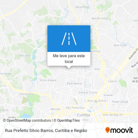 Rua Prefeito Sílvio Barros mapa