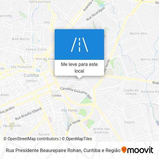 Rua Presidente Beaurepaire Rohan mapa