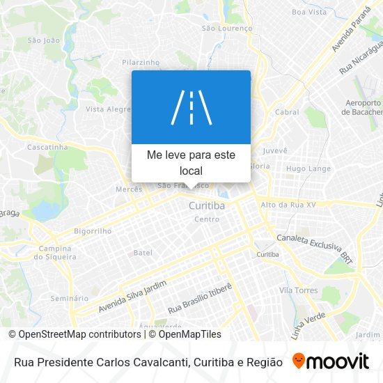 Rua Presidente Carlos Cavalcanti mapa