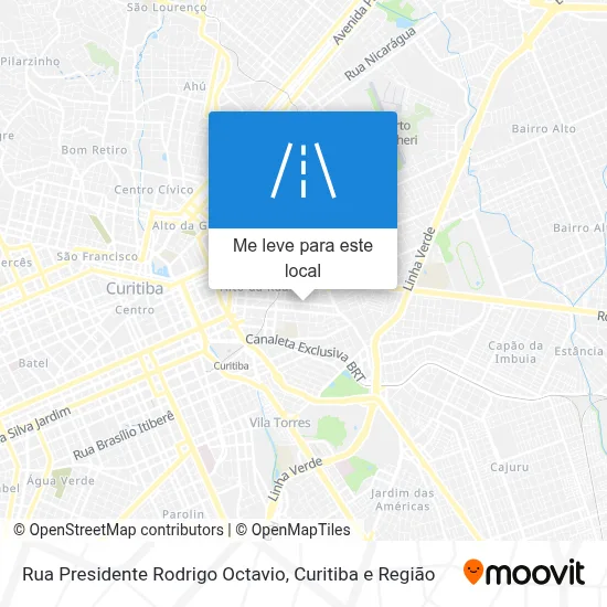 Rua Presidente Rodrigo Octavio mapa