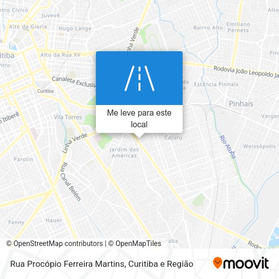 Rua Procópio Ferreira Martins mapa