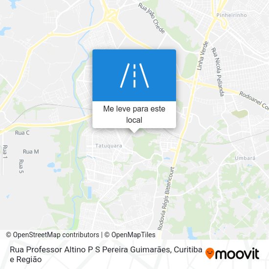 Rua Professor Altino P S Pereira Guimarães mapa