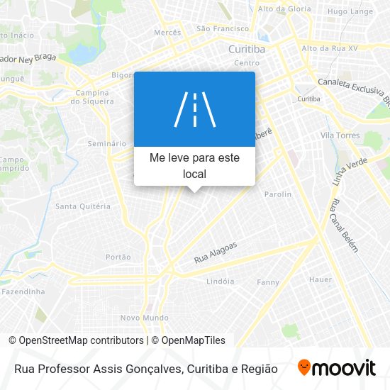 Rua Professor Assis Gonçalves mapa