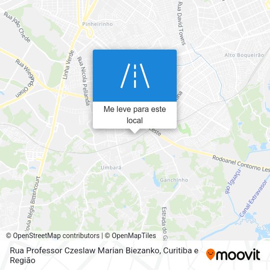 Rua Professor Czeslaw Marian Biezanko mapa