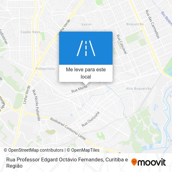 Rua Professor Edgard Octávio Fernandes mapa