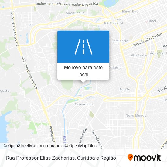 Rua Professor Elias Zacharias mapa