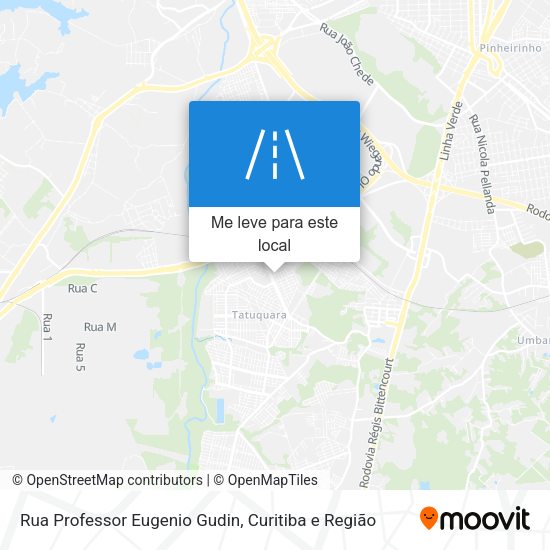Rua Professor Eugenio Gudin mapa