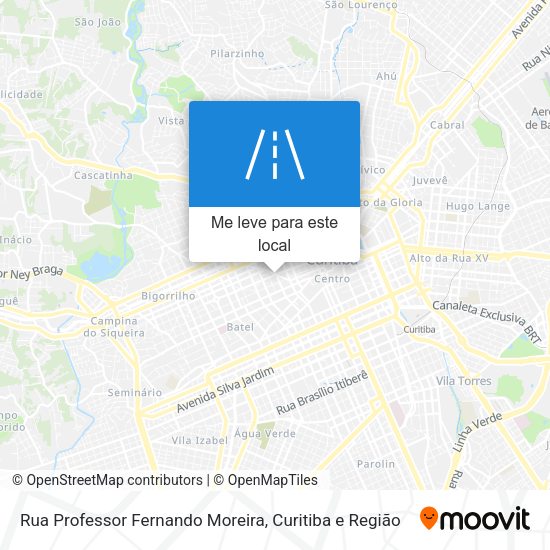 Rua Professor Fernando Moreira mapa