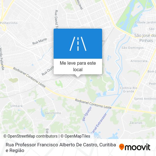 Rua Professor Francisco Alberto De Castro mapa