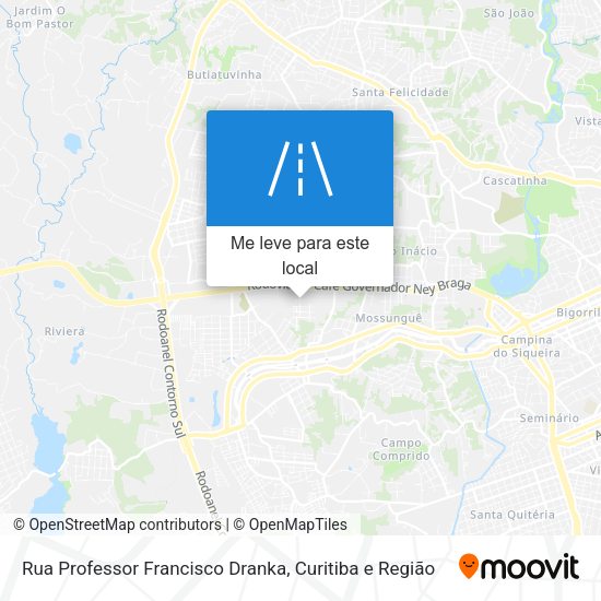 Rua Professor Francisco Dranka mapa