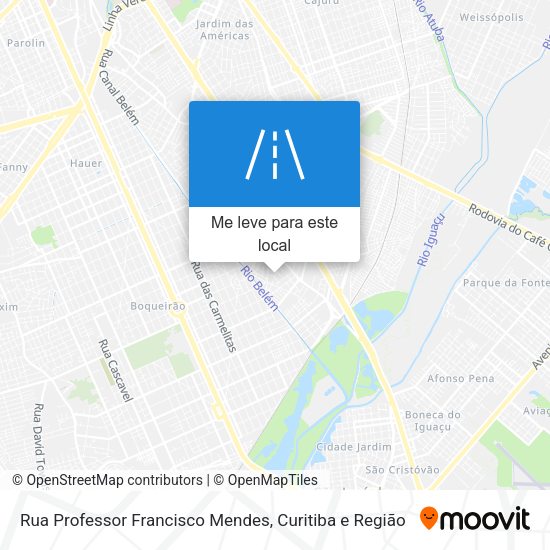 Rua Professor Francisco Mendes mapa