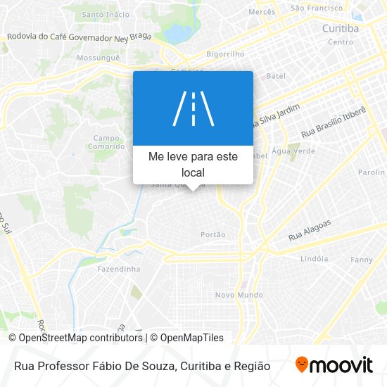 Rua Professor Fábio De Souza mapa