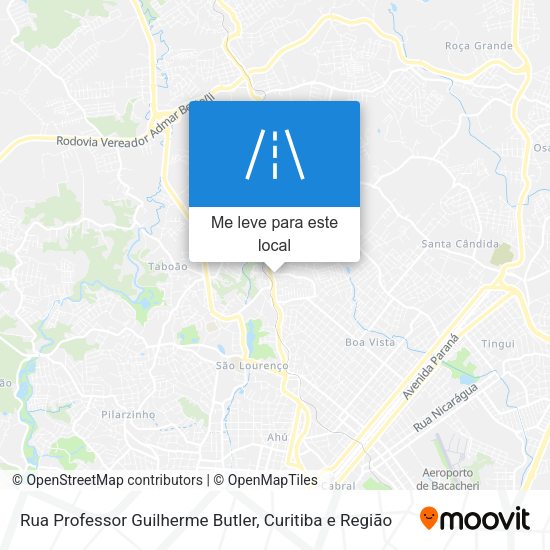 Rua Professor Guilherme Butler mapa