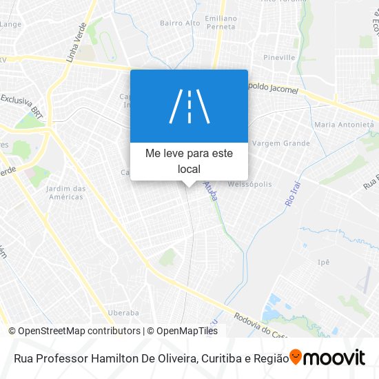 Rua Professor Hamilton De Oliveira mapa