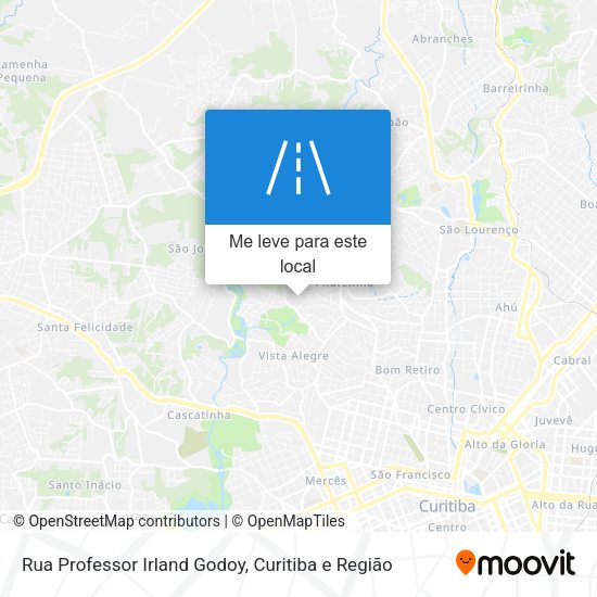 Rua Professor Irland Godoy mapa