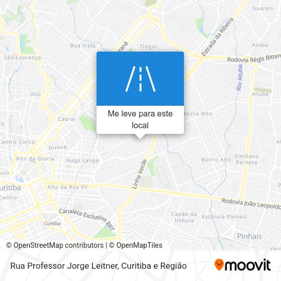 Rua Professor Jorge Leitner mapa