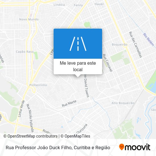 Rua Professor João Duck Filho mapa