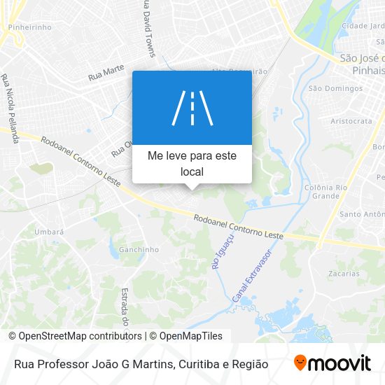 Rua Professor João G Martins mapa
