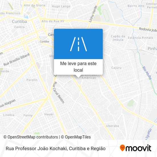 Rua Professor João Kochaki mapa
