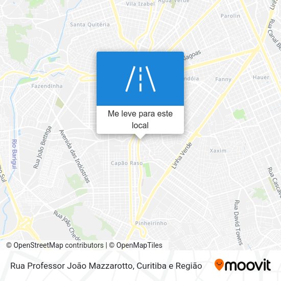 Rua Professor João Mazzarotto mapa
