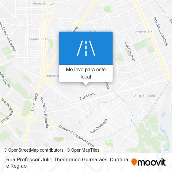Rua Professor Júlio Theodorico Guimarães mapa