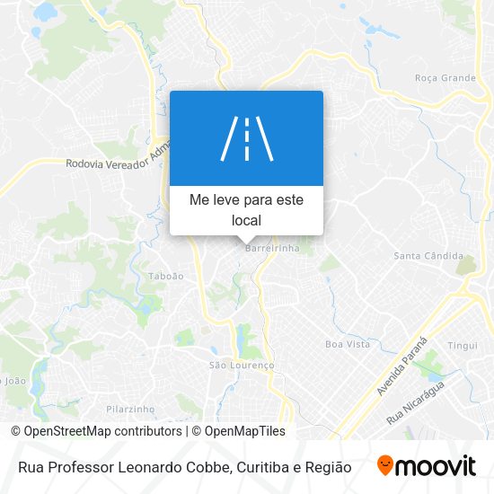 Rua Professor Leonardo Cobbe mapa